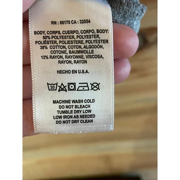 T. LA Women's Grey Babydoll V-Neck Tank Top - Size XS - Picture 3 of 6